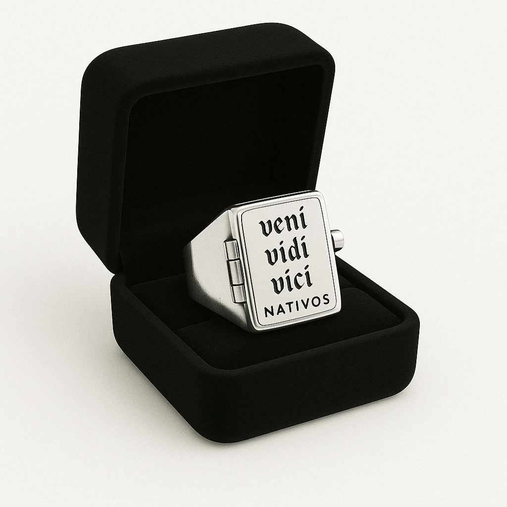 Relicario — Anillo Plata 950 - nativosjewelry