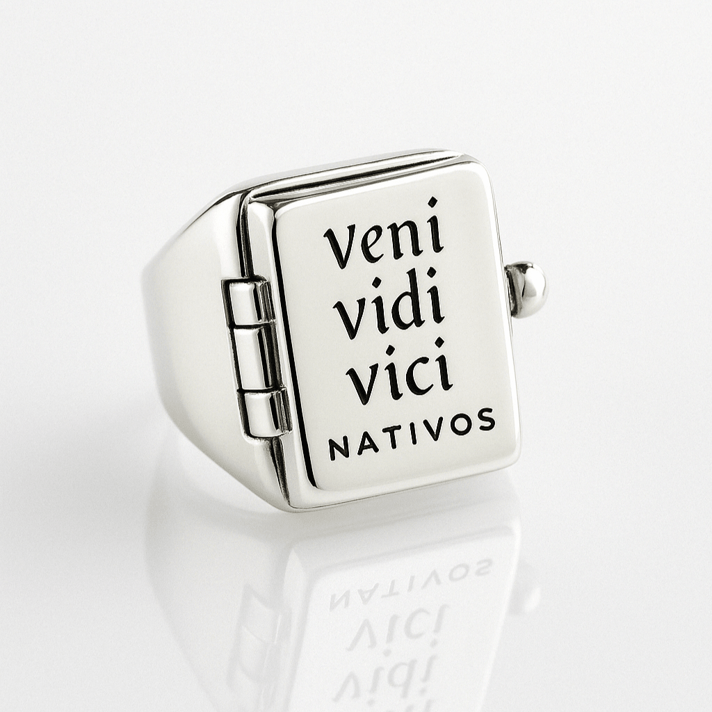 Relicario — Anillo Plata 950 - nativosjewelry