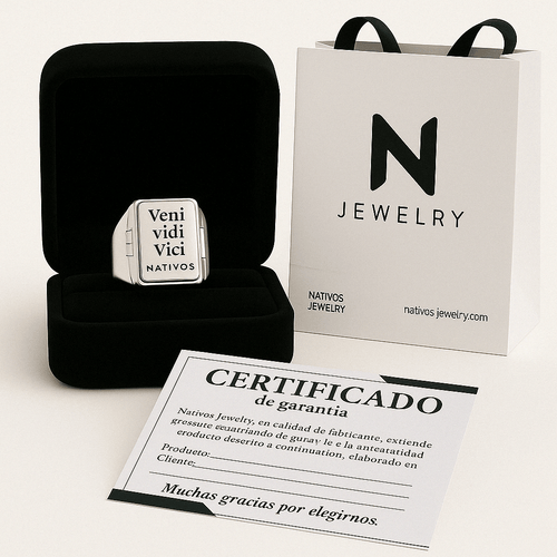 Relicario — Anillo Plata 950 - nativosjewelry