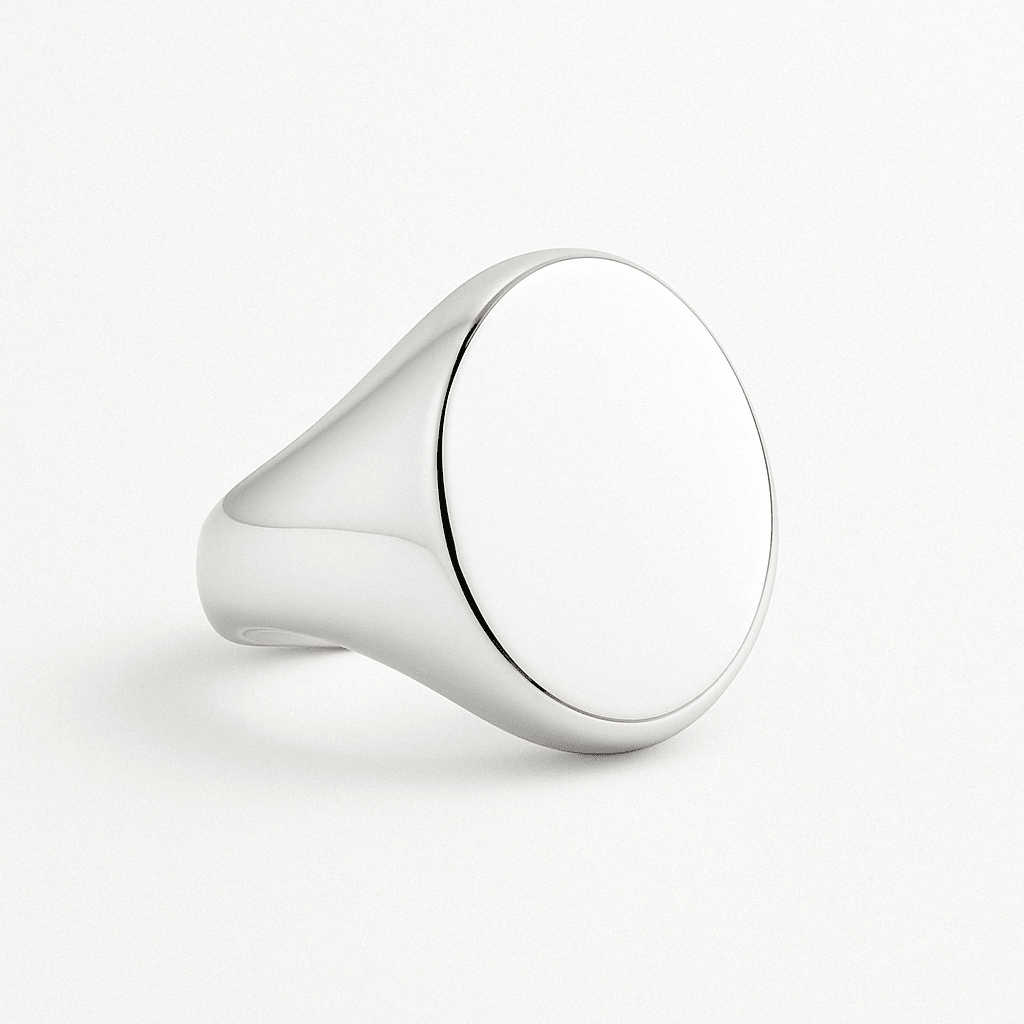 Sello Oval — Anillo Plata 950 - nativosjewelry