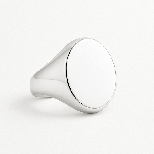 Sello Oval — Anillo Plata 950 - nativosjewelry