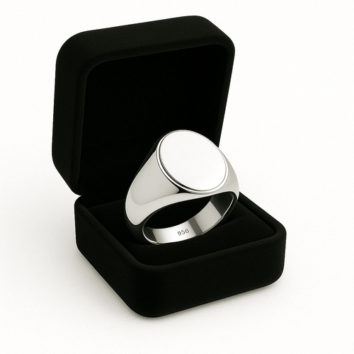Sello Oval — Anillo Plata 950 - nativosjewelry