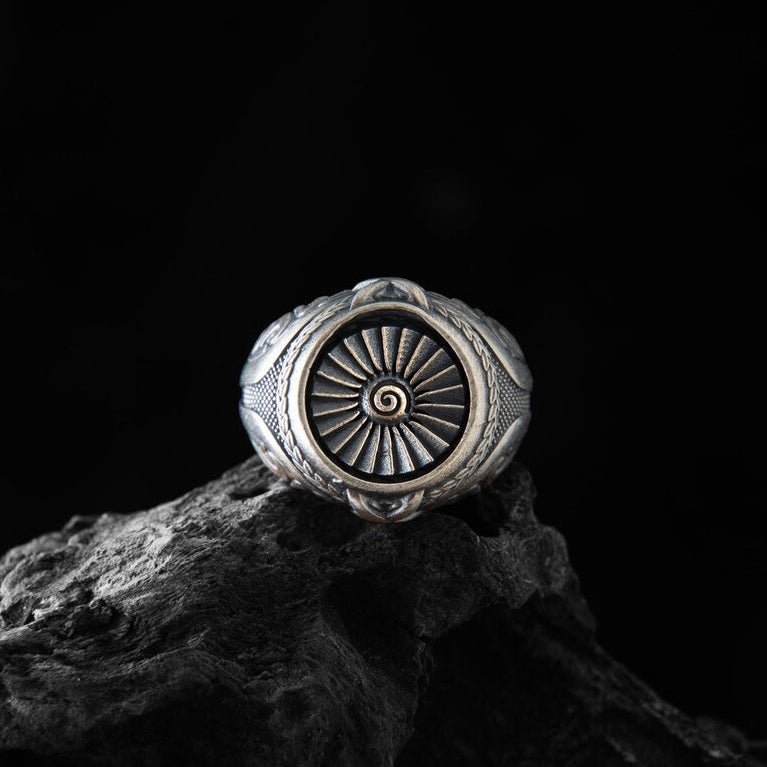 Turbina — Anillo Plata 950 - nativosjewelry