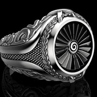 Thumbnail for Turbina — Anillo Plata 950 - nativosjewelry