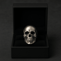 Thumbnail for Anillo de Calavera en Plata 950 - nativosjewelry