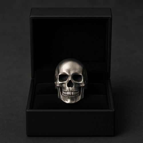 Anillo de Calavera en Plata 950 - nativosjewelry