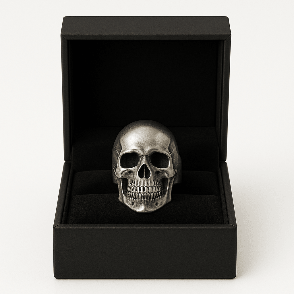 Anillo de Calavera en Plata 950 - nativosjewelry