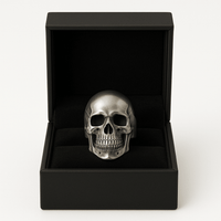 Thumbnail for Anillo de Calavera en Plata 950 - nativosjewelry