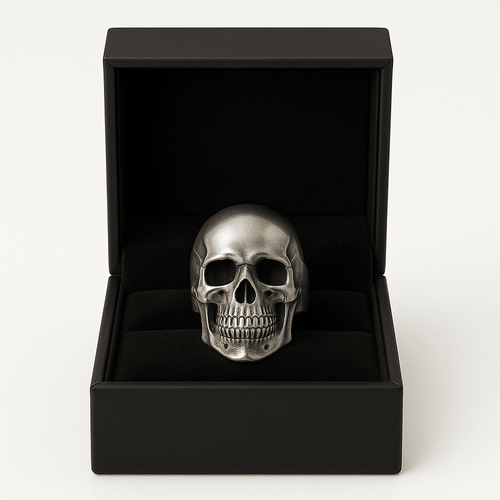Anillo de Calavera en Plata 950 - nativosjewelry