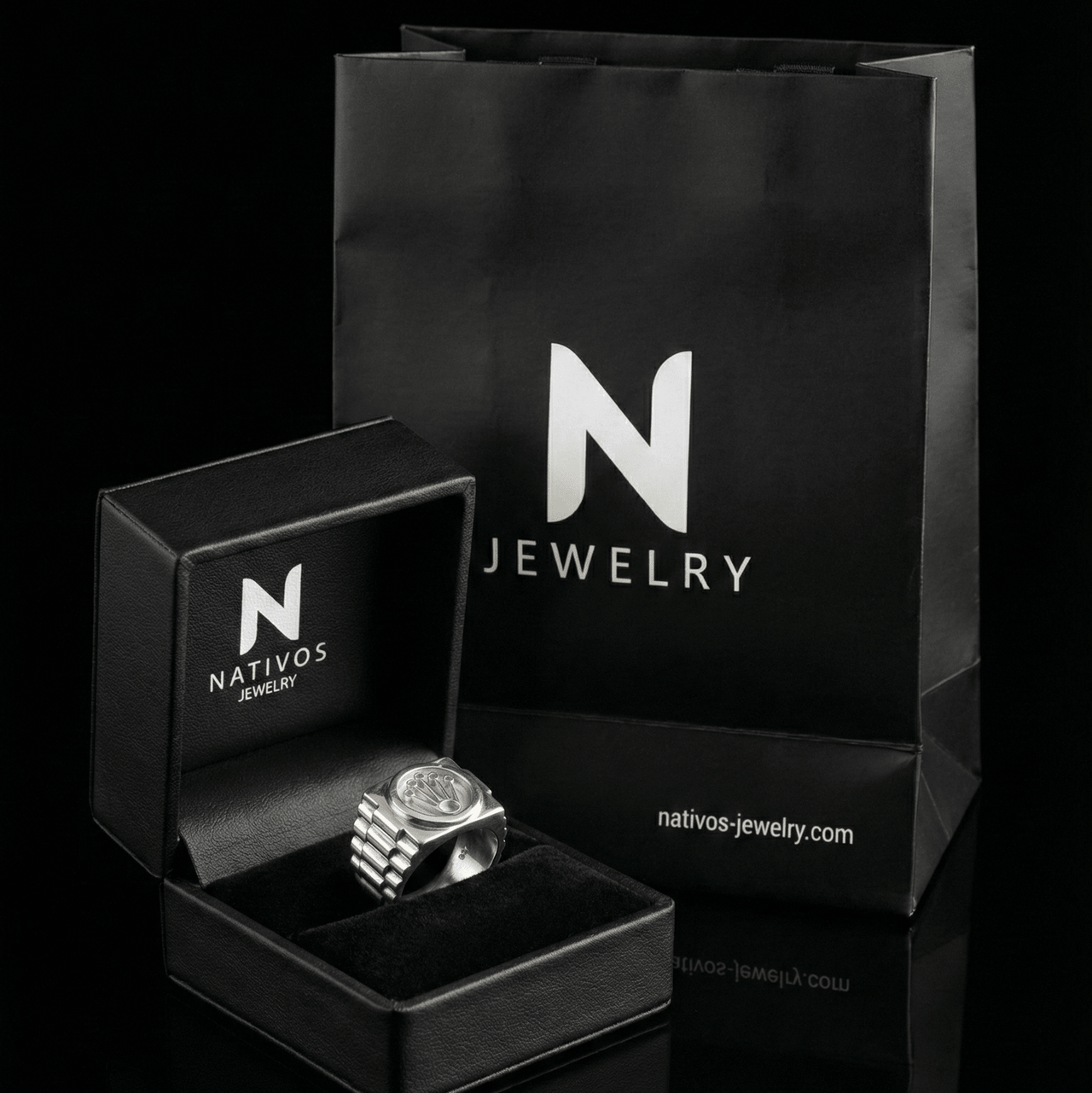 Clock’s — Anillo Plata 950 - nativosjewelry