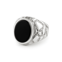 Thumbnail for Lumpy Oval Ónix - Plata 950 - nativosjewelry