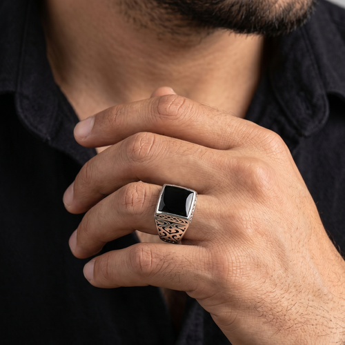 Carved — Anillo Plata 950