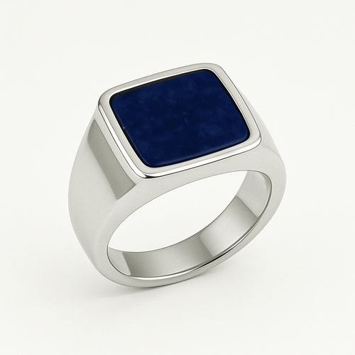 Aegean Power — LapisLazuli Ring Silver 950 - nativosjewelry