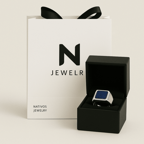 Aegean Power — LapisLazuli Ring Silver 950 - nativosjewelry