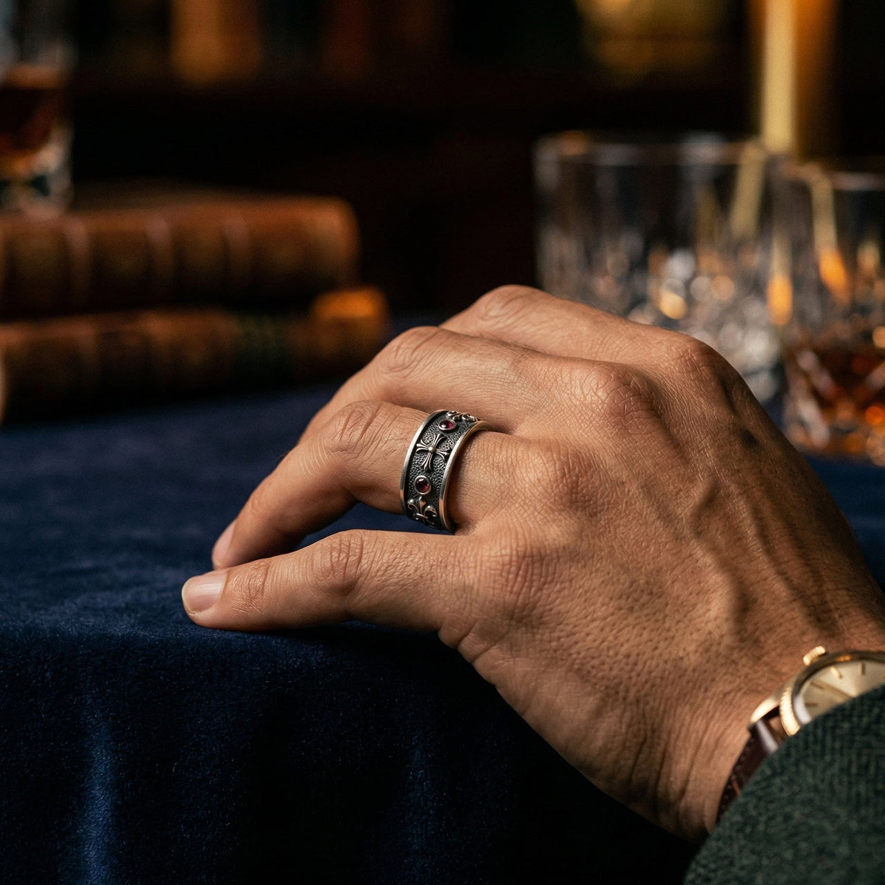 Cross — Anillo Plata 950 - nativosjewelry