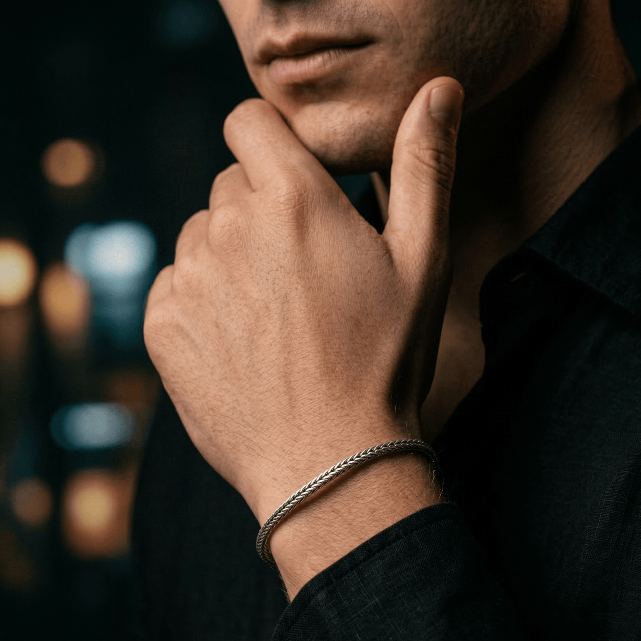 Espiga Elección — 2mm Silver Bracelet 950 (Bright or Burnished) - nativosjewelry