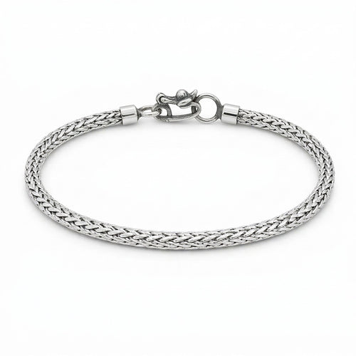 Espiga Elección — 2mm Silver Bracelet 950 (Bright or Burnished) - nativosjewelry