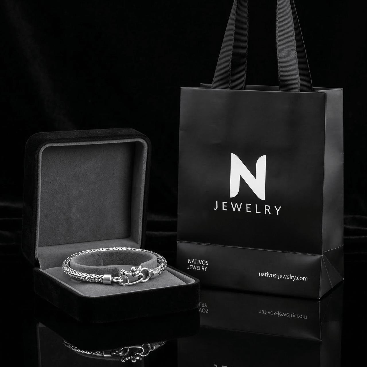 Espiga Elección — 2mm Silver Bracelet 950 (Bright or Burnished) - nativosjewelry