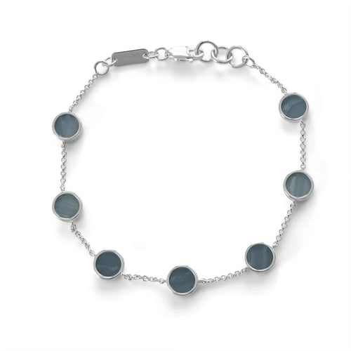 Aguamarina Esencia — Aquamarine Silver Bracelet 950 - nativosjewelry