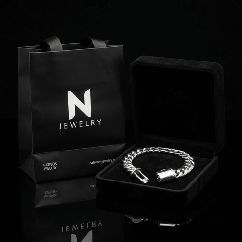 Cuban Dominio 12mm — Silver Cuban Bracelet 999 (22cm) - nativosjewelry