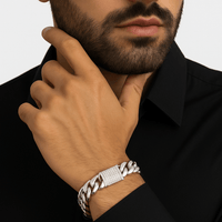 Thumbnail for Cuban Supremo 14mm — Silver Cuban Bracelet 999 (22cm / 8.6”) - nativosjewelry