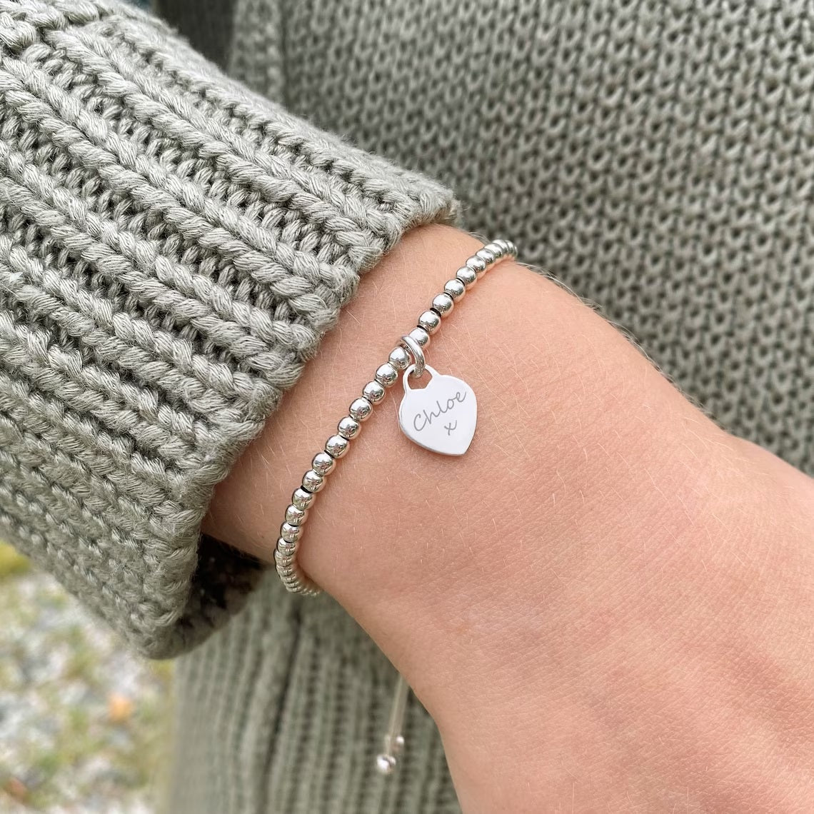 Cuentas de Plata Charm Heart - nativosjewelry