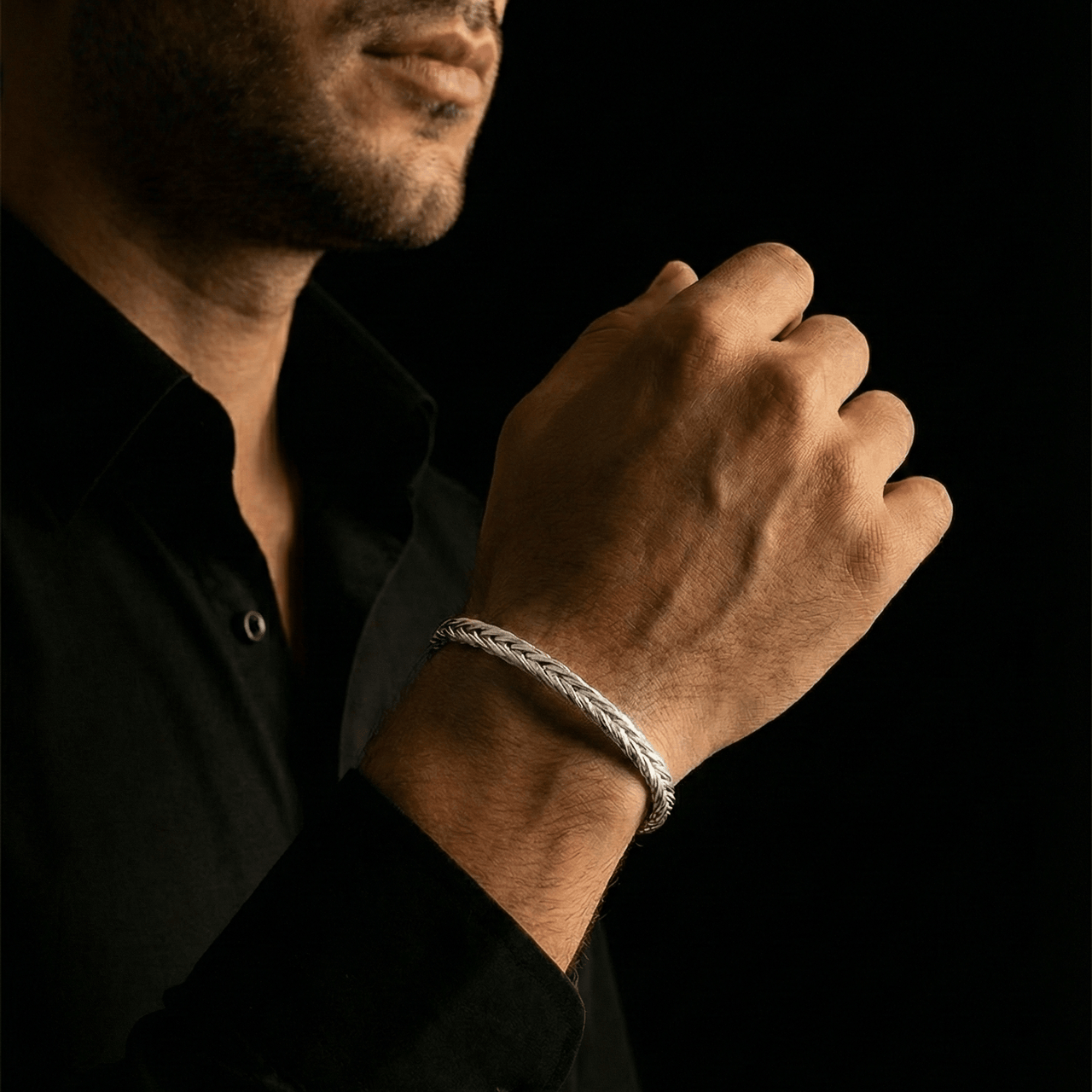 Espiga Firmeza 3.5mm — Silver Bracelet 950 - nativosjewelry