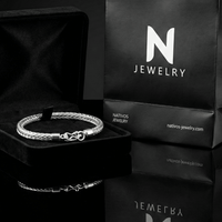 Thumbnail for Espiga Firmeza 3.5mm — Silver Bracelet 950 - nativosjewelry