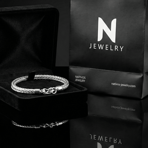 Espiga Firmeza 3.5mm — Silver Bracelet 950 - nativosjewelry