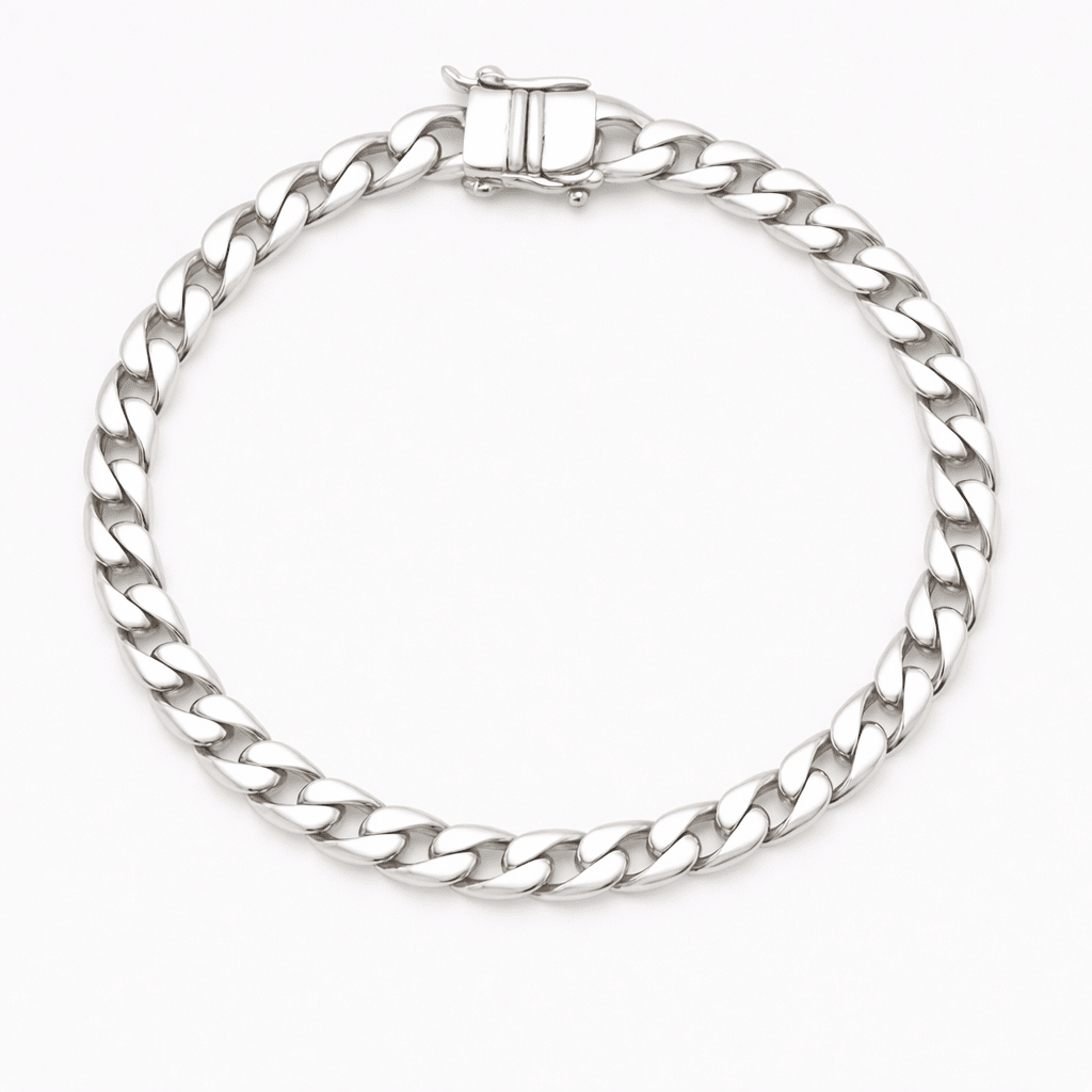 Lomo Clásico 5mm — Silver Bracelet 950 (21cm / 8”) - nativosjewelry