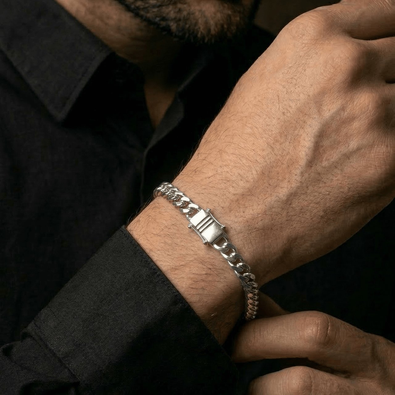 Lomo Clásico 5mm — Silver Bracelet 950 (21cm / 8”) - nativosjewelry