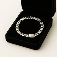 Thumbnail for Lomo Pureza 6mm — Silver Bracelet 999 (22cm) - nativosjewelry
