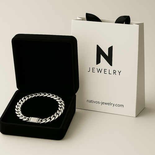 Lomo Pureza 6mm — Silver Bracelet 999 (22cm) - nativosjewelry