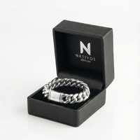 Thumbnail for Miami Imperio 16mm — Silver Cuban Bracelet 999 - nativosjewelry