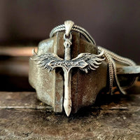 Thumbnail for Espada de San Miguel — Plata 950 - nativosjewelry