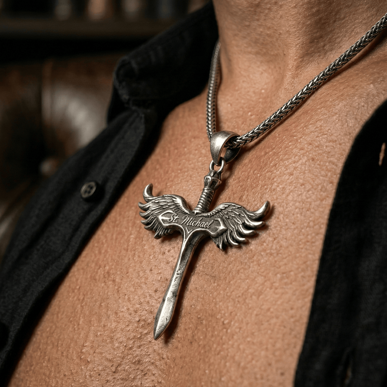 Espada de San Miguel — Plata 950 - nativosjewelry