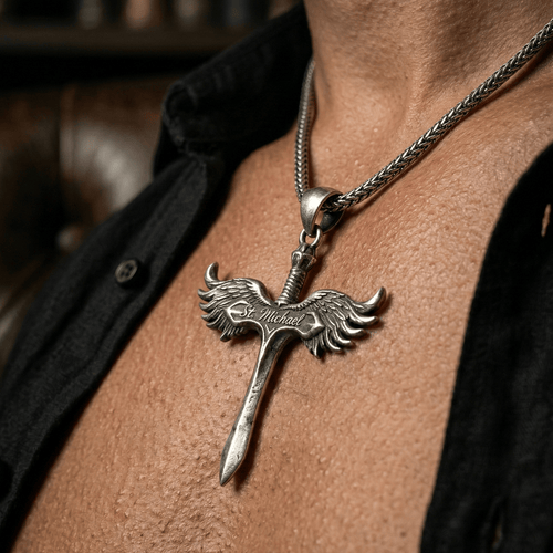 Espada de San Miguel — Plata 950 - nativosjewelry