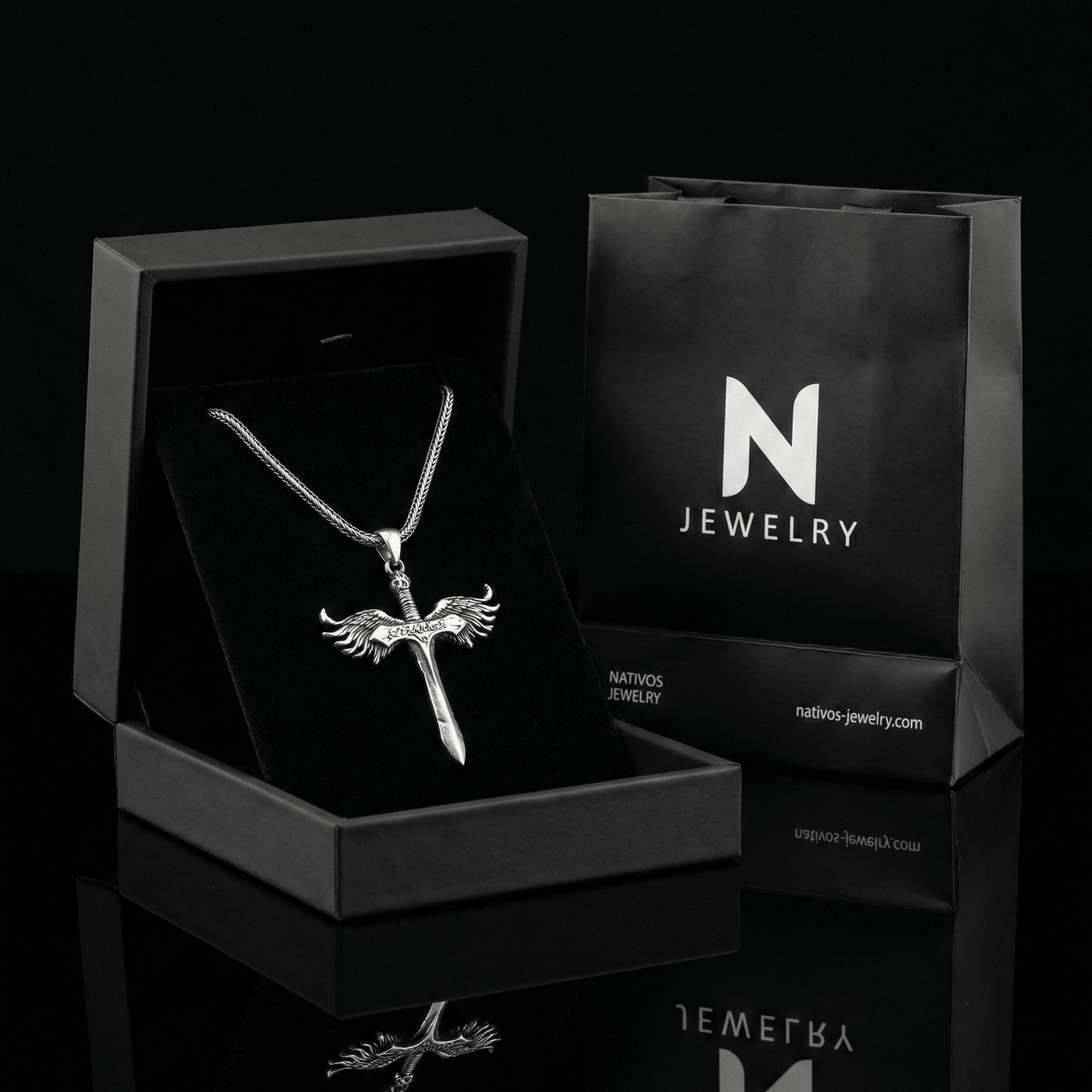 Espada de San Miguel — Plata 950 - nativosjewelry