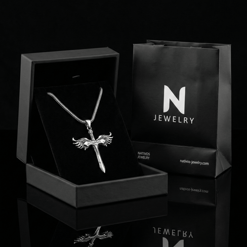 Espada de San Miguel — Plata 950 - nativosjewelry
