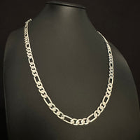 Thumbnail for Cadena Fígaro de Plata 950 para Hombre 6mm - nativosjewelry