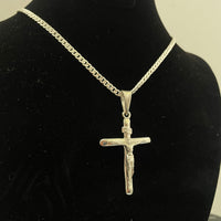 Thumbnail for Cadena Lomo de Corvina con Cruz de Plata 950 Hombre - nativosjewelry