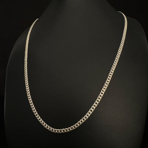 Cadena Lomo de Corvina de Plata 950 para Hombre 3mm - nativosjewelry