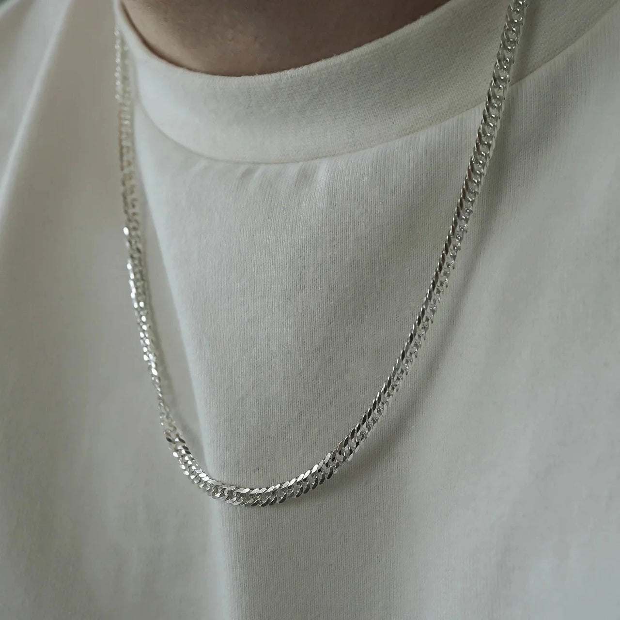 Cadena Malla de Plata 950 para Hombre 4mm - nativosjewelry