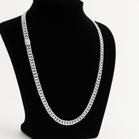 Thumbnail for Cadena modelo Malla 5mm de Ancho - Plata Ley 950 - nativosjewelry