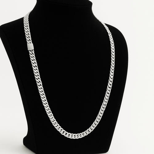 Cadena modelo Malla 5mm de Ancho - Plata Ley 950 - nativosjewelry
