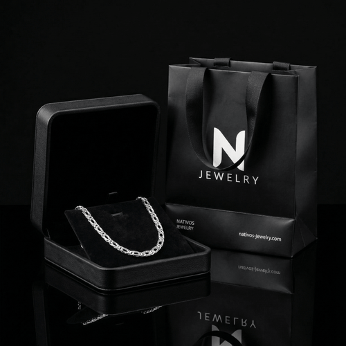 Cadena Mónaco de Plata ley 950 3mm - nativosjewelry