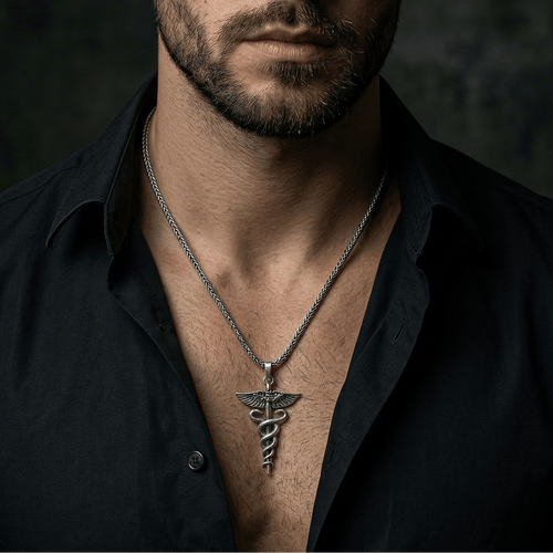 Collar Caduceo — Plata 950 - nativosjewelry