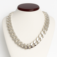 Thumbnail for Collar de Eslabones Cubanos - 18 mm Plata Ley 999 Premium - nativosjewelry