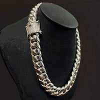 Thumbnail for Collar eslabones cubanos 17mm Plata 999 - nativosjewelry