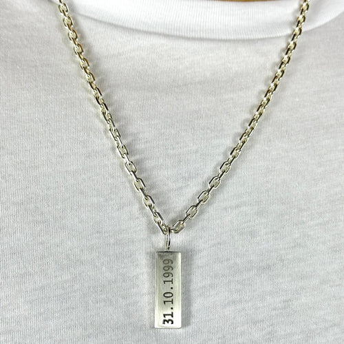 Collar Forcet con Placa Grabada - nativosjewelry